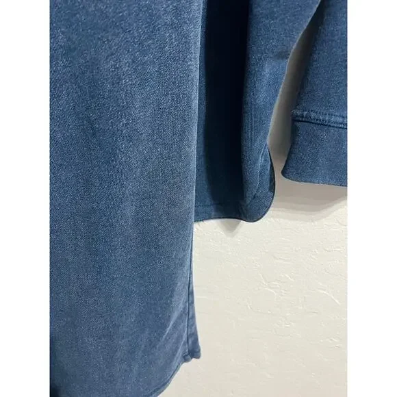 Z SUPPLY Set Med All Day Hunter Denim French Terry Shacket Pants Lounge Jacket - Picture 10 of 14